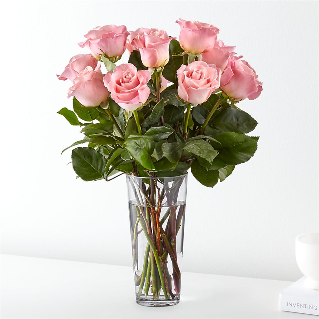 Long Stem Pink Rose Bouquet – ALMENDRO'S FLOWER, Kissimmee FL