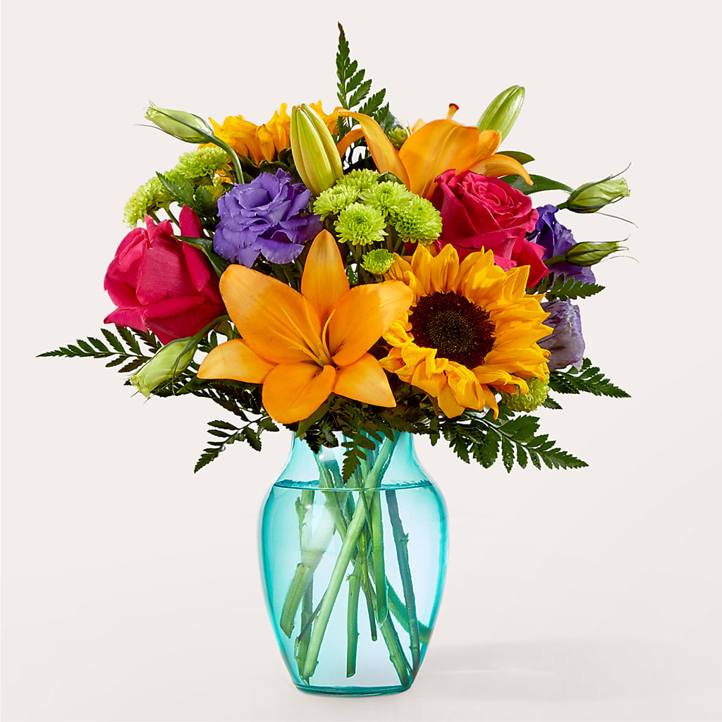 Double Rainbow Bouquet – ALMENDRO'S FLOWER, Kissimmee FL
