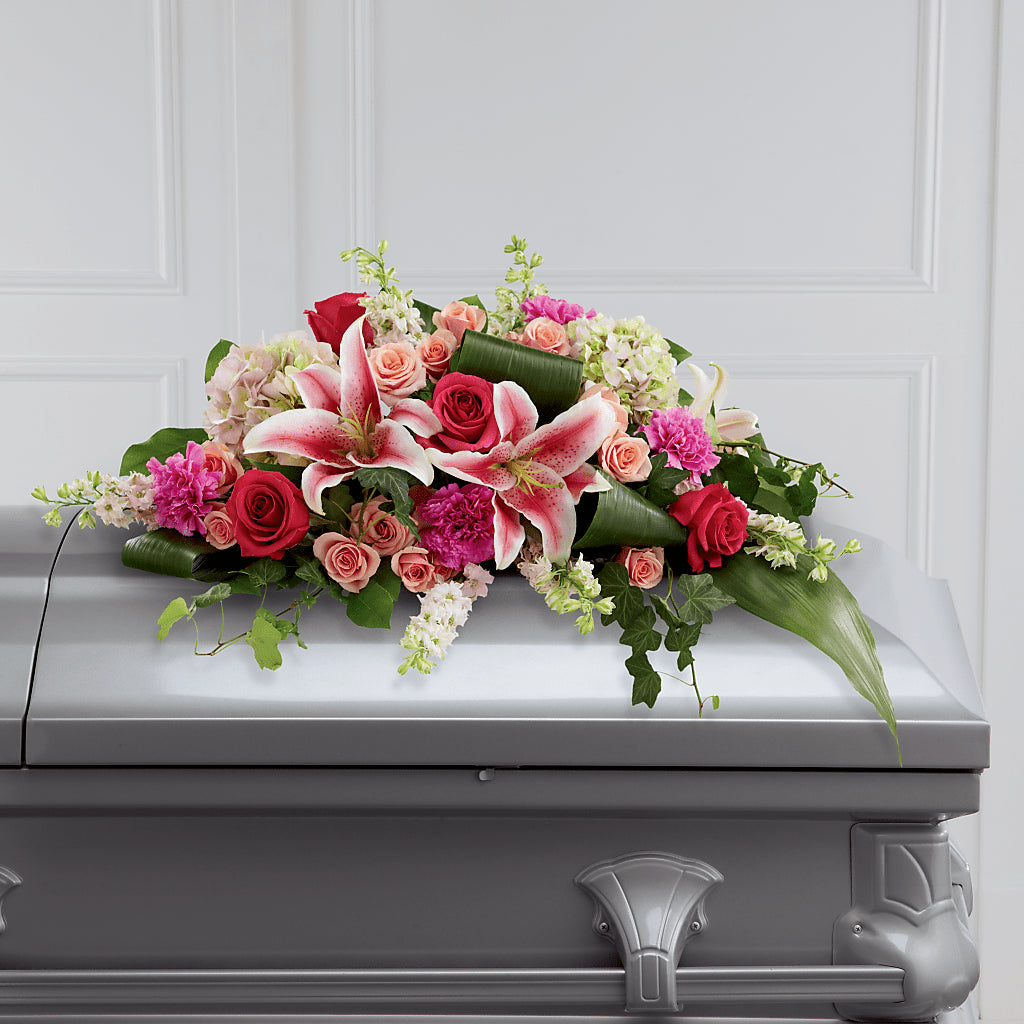 Splendid Grace Casket Spray – ALMENDRO'S FLOWER, Kissimmee FL