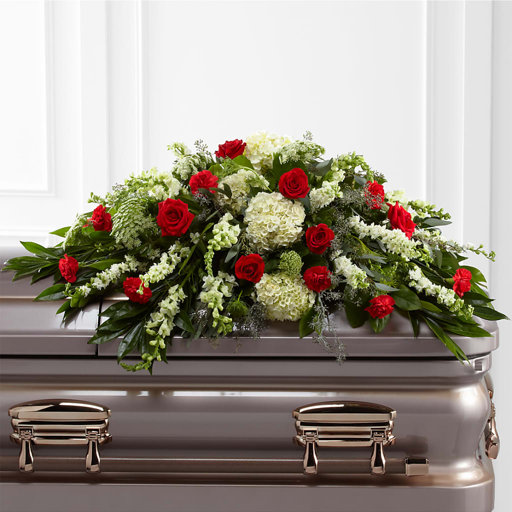 Sincerity Casket Spray – ALMENDRO'S FLOWER, Kissimmee FL