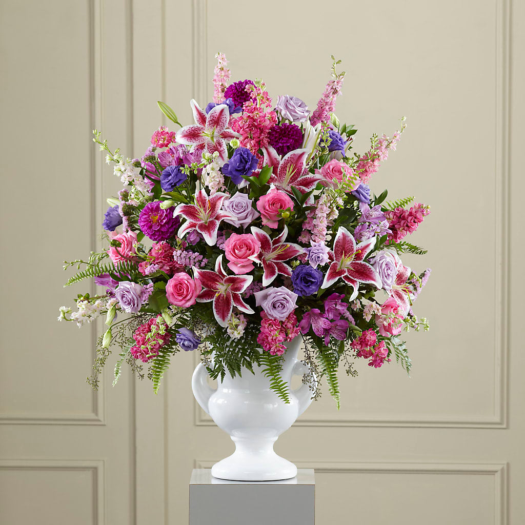 Peaceful Tribute Arrangement – ALMENDRO'S FLOWER, Kissimmee FL