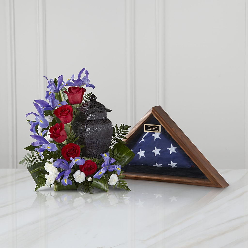 Patriotic Tribute Arrangement – ALMENDRO'S FLOWER, Kissimmee FL