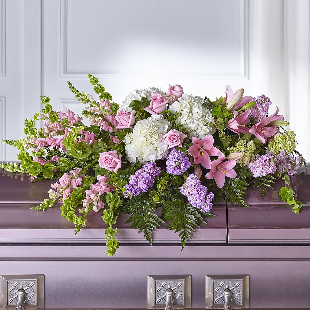 Life's Gratitude Casket Spray – ALMENDRO'S FLOWER, Kissimmee FL