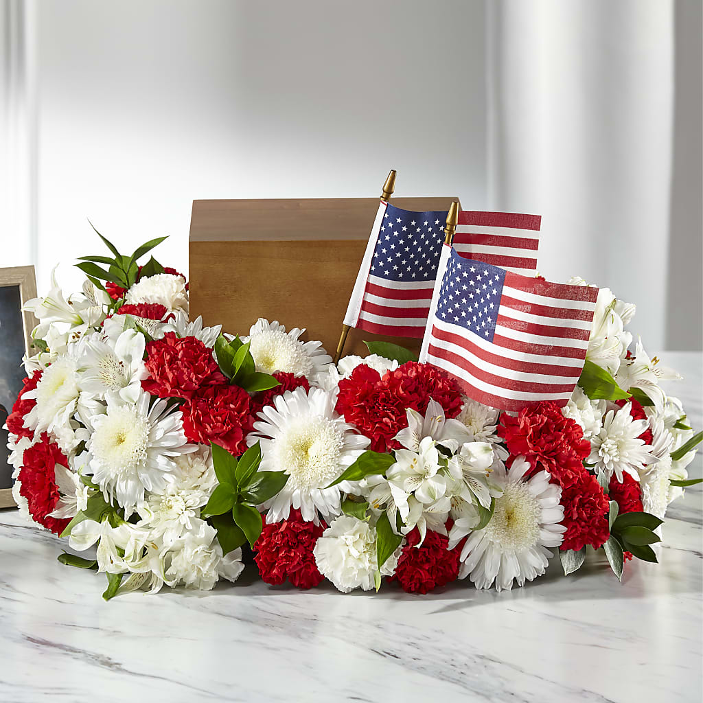 Spirit of Patriotism Cremation Adornment – ALMENDRO'S FLOWER, Kissimmee FL