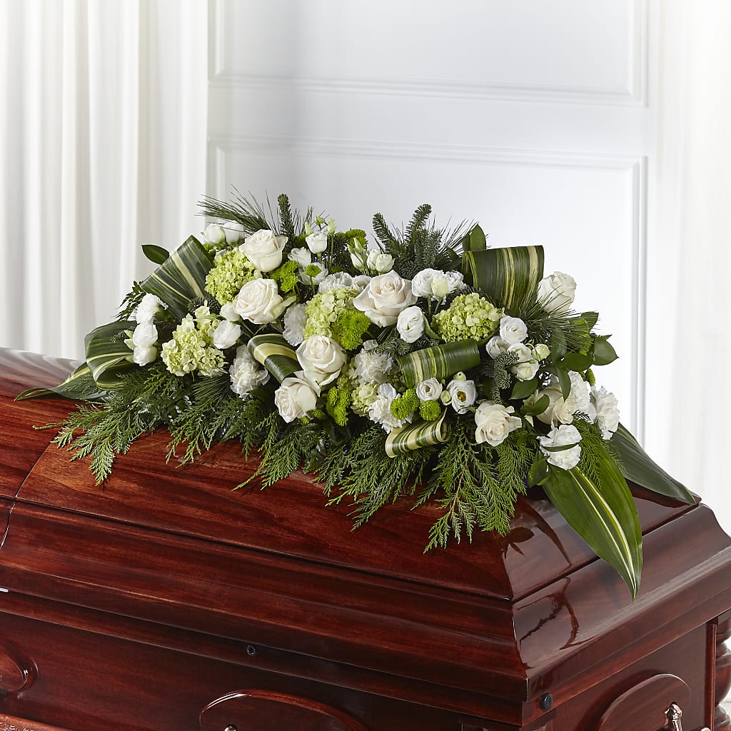 Hopeful Gesture Casket Spray – ALMENDRO'S FLOWER, Kissimmee FL
