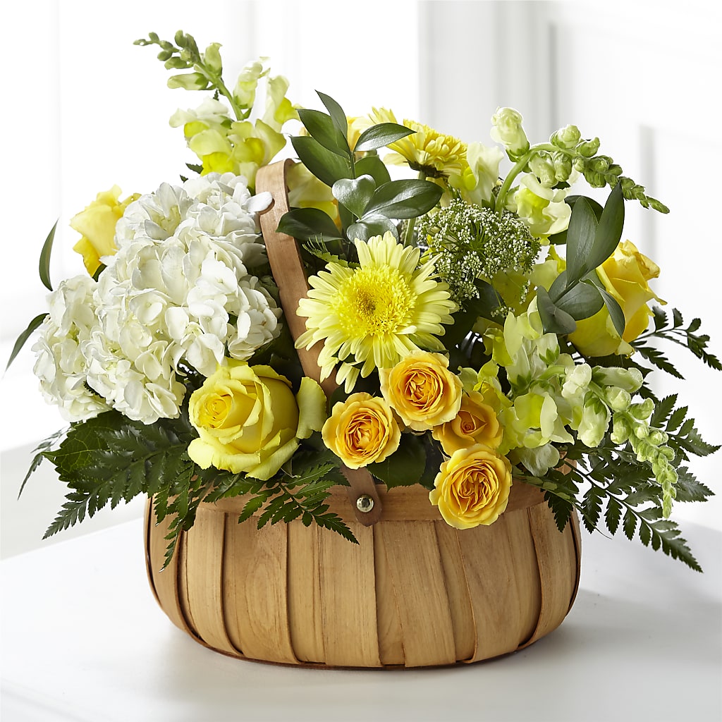 Rustic Remembrance Basket – ALMENDRO'S FLOWER, Kissimmee FL