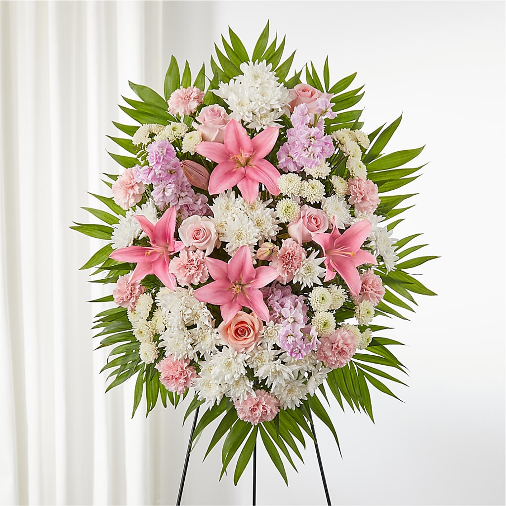 Offering Solace Standing Spray – ALMENDRO'S FLOWER, Kissimmee FL
