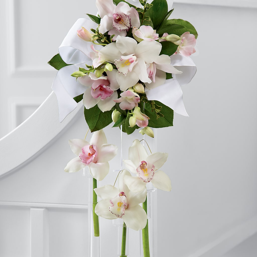 Perfect Entrance Pew Arrangement – ALMENDRO'S FLOWER, Kissimmee FL