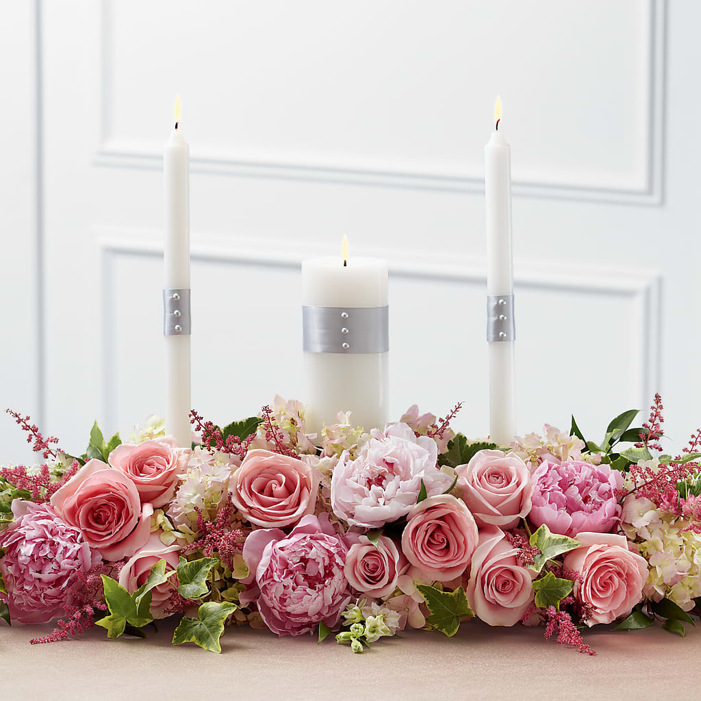 Worldwide Romance Unity Candle Arrangement – ALMENDRO'S FLOWER, Kissimmee FL
