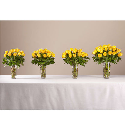 Long Stem Yellow Rose Bouquet – ALMENDRO'S FLOWER, Kissimmee FL