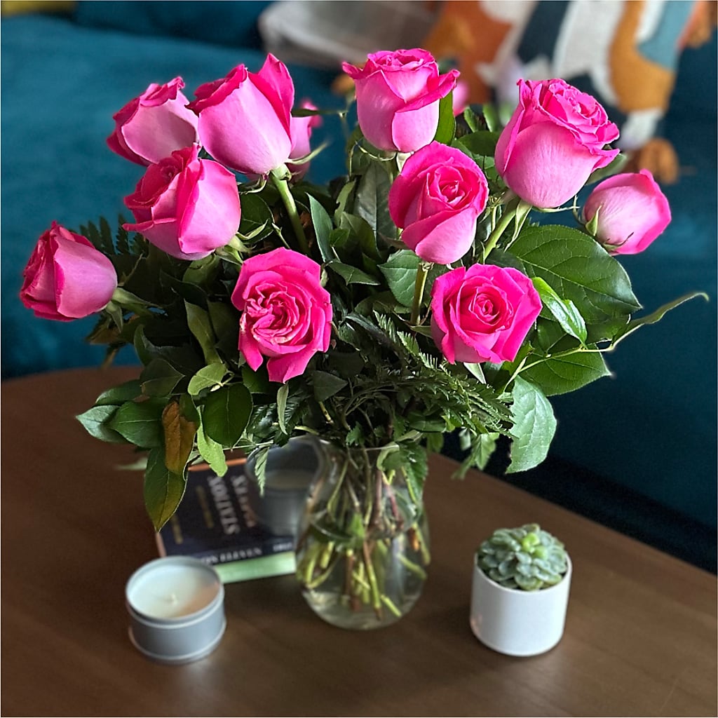 Long Stem Pink Rose Bouquet – ALMENDRO'S FLOWER, Kissimmee FL