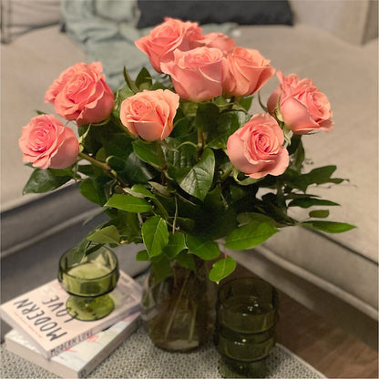 Long Stem Pink Rose Bouquet – ALMENDRO'S FLOWER, Kissimmee FL