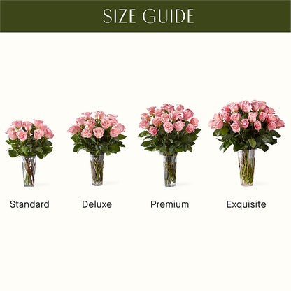 Long Stem Pink Rose Bouquet – ALMENDRO'S FLOWER, Kissimmee FL