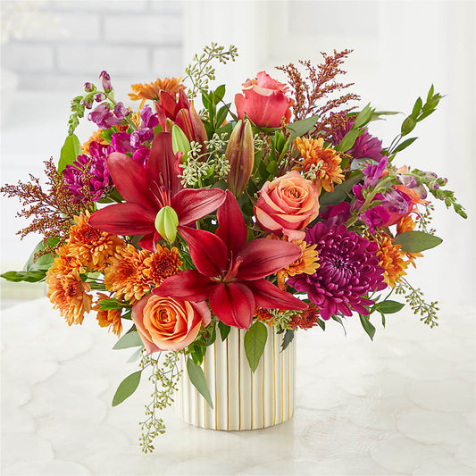 Burgundy Landscape Bouquet – ALMENDRO'S FLOWER, Kissimmee FL