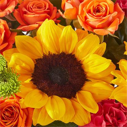 Sun-drenched Blooms Box Bouquet – ALMENDRO'S FLOWER, Kissimmee FL