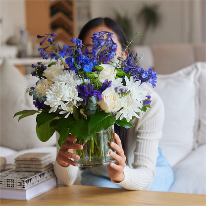 Cerulean Waves Bouquet – ALMENDRO'S FLOWER, Kissimmee FL