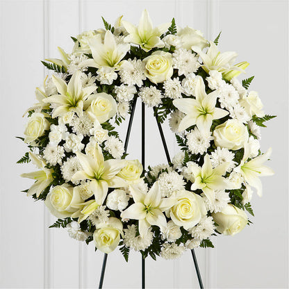 Treasured Tribute Wreath – ALMENDRO'S FLOWER, Kissimmee FL