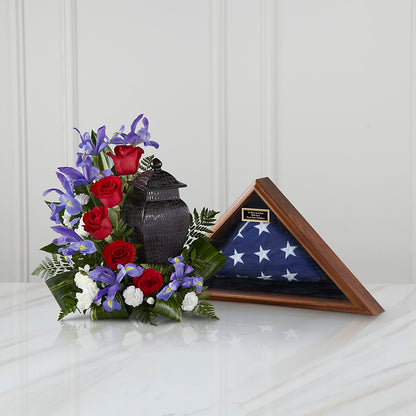 Patriotic Tribute Arrangement – ALMENDRO'S FLOWER, Kissimmee FL