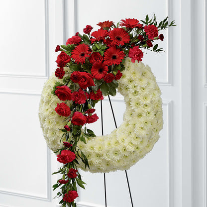 Graceful Tribute Wreath – ALMENDRO'S FLOWER, Kissimmee FL