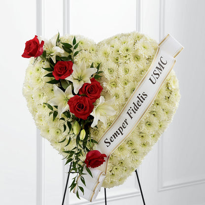 Heartfelt Hero Standing Heart – ALMENDRO'S FLOWER, Kissimmee FL
