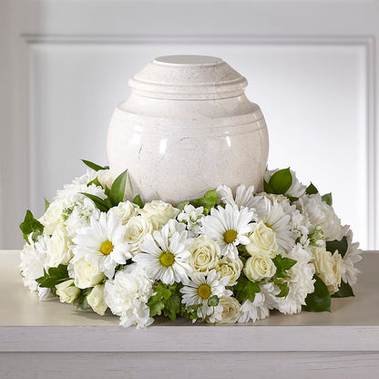 Ivory Gardens Cremation Adornment – ALMENDRO'S FLOWER, Kissimmee FL