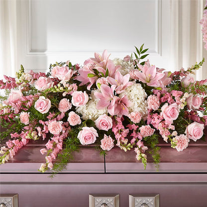 Life & Remembrance Casket Spray – ALMENDRO'S FLOWER, Kissimmee FL