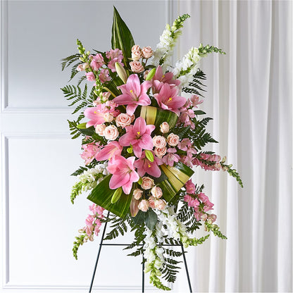 Elegant Embrace Standing Spray – ALMENDRO'S FLOWER, Kissimmee FL