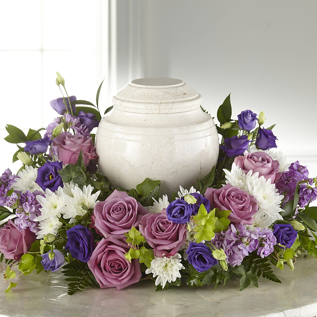 Blooming Sympathy Cremation Adornment – ALMENDRO'S FLOWER, Kissimmee FL