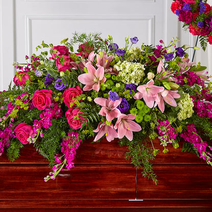 Radiant Tribute Casket Spray – ALMENDRO'S FLOWER, Kissimmee FL