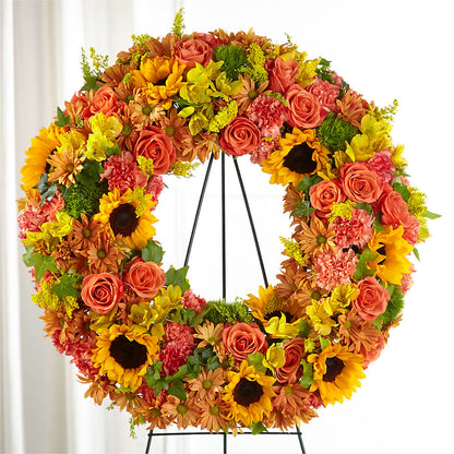 Autumnal Memories Wreath (Standard) – ALMENDRO'S FLOWER, Kissimmee FL