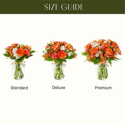 Apricot Glow Bouquet – ALMENDRO'S FLOWER, Kissimmee FL