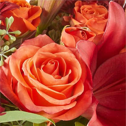 Crimson Leaves Bouquet – ALMENDRO'S FLOWER, Kissimmee FL
