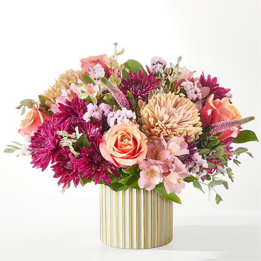 Berry Cobbler Bouquet with Ivory Vase – ALMENDRO'S FLOWER, Kissimmee FL