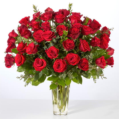Forever Yours Fifty Stem Red Rose Bouquet – ALMENDRO'S FLOWER, Kissimmee FL
